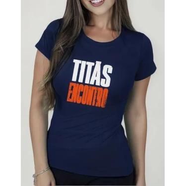 Imagem de Camiseta Camisa Adulto Feminina Masculina Algodão Banda de Rock Titãs 