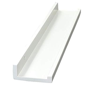 Imagem de Prateleiras de parede de madeira maciça rústica, rack de exibição de armazenamento de parede, prateleira de parede para decoração de casa, fácil de instalar, capacidade de carga 18 kg, para banheiro