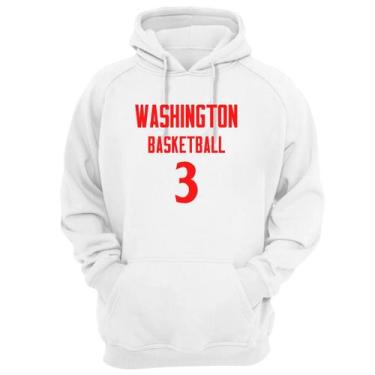 Imagem de Blusa Moletom Capuz Basquete Washington Basketball número 3 - Loja Cli