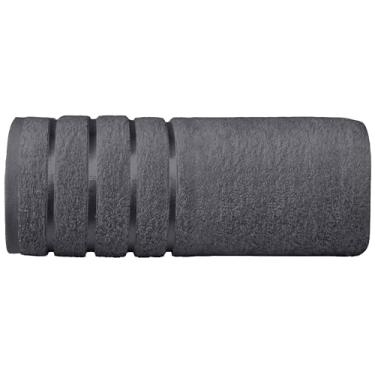 Imagem de Elegant Comfort Toalha de banho jumbo 100% algodão turco com 4 linhas de viscose - toalha de banho extra grande de qualidade de spa de hotel 89 x 187 cm ultra macia, super absorvente, secagem rápida