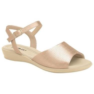 Imagem de Sandália Feminina Camila Ouro Rosado Piccadilly 500344-103-Feminino