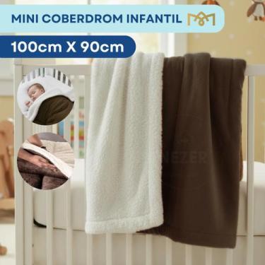 Imagem de Manta Coberdrom Bebê Extra Macia Carneirinho 1,00x90cm Com Interior Sh