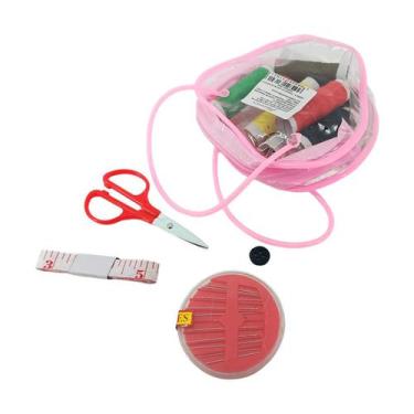 Imagem de Conjunto de Costura Com 15 Peças de Penal Rosa - Aliança