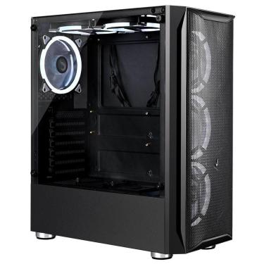 Imagem de Gabinete Gamer Rise Mode Z3 Glass, Lateral em Vidro Fumê, Sem FANs, Preto - RM-Z03-03-FB-Unissex