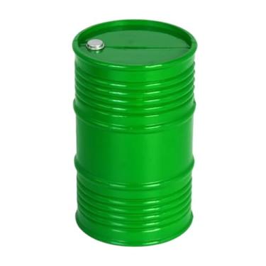 Imagem de menolana Miniatura de Tambor de Óleo 5,9cm x 9,5cm - Acessório Decorativo para Carros RC 1/8, 1/10 e 1/12 - Ideal para Rock Crawlers, Verde