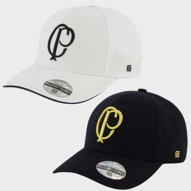 Imagem de Kit com 2 Bonés Escudo Corinthians-Unissex