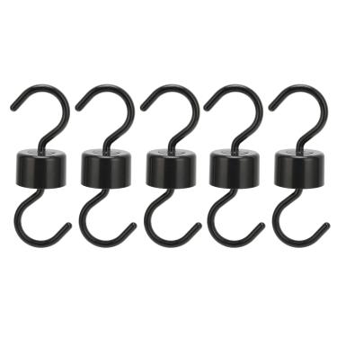 Imagem de AYNEFY Ganchos Alimentador de Pássaros, Pacote Com 5, Preto, Material ABS, Resistente Com Prevenção de Formigas, Fácil Instalação para Gancho de Armazenamento de Jardim