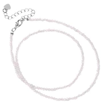 Imagem de tincolia Colar de contas de pedra natural, simples, multicolorido, perfeito como presente para melhores amigos, corrente de clavícula, diariamente/festa