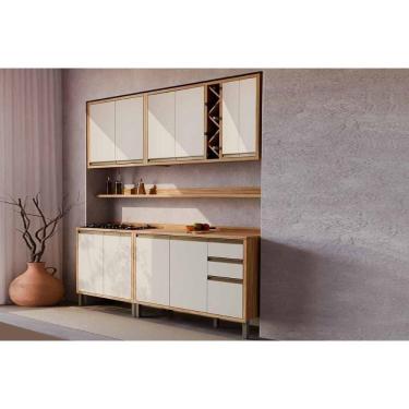 Imagem de Kit Modulado Ronipa 6 Peças Tempranillo C6P123 Amendoa/Off White