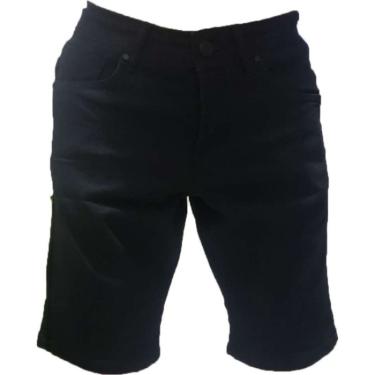 Imagem de Bermuda Okdok Jeans Masculina - Preto