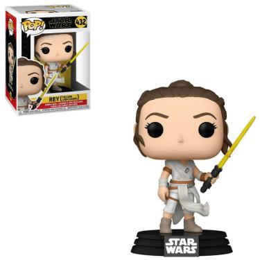 Imagem de Funko Pop Star Wars 432 Rey Yellow Lightsaber