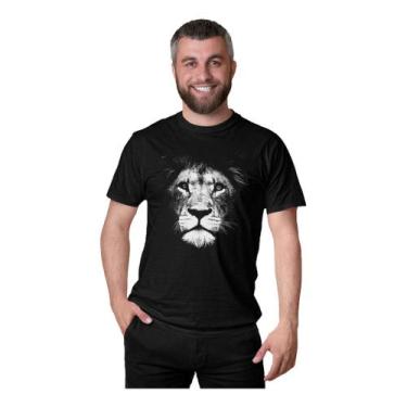 Imagem de Camiseta Leão Jesus Judá Fé Evangélica Gospel Lion Realista - BLACKCHI
