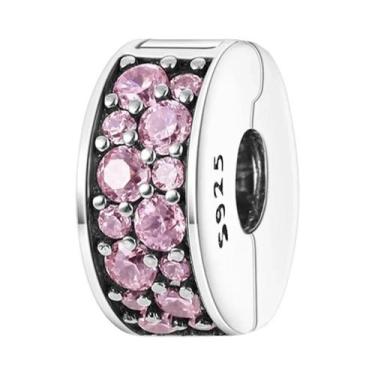 Imagem de Pulseira Feminina De Prata Esterlina 925 Com Pingente De Coração E Con
