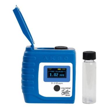 Imagem de Colorímetro Medidor De Cloro Livre E Total Com 2 Cubetas Akso