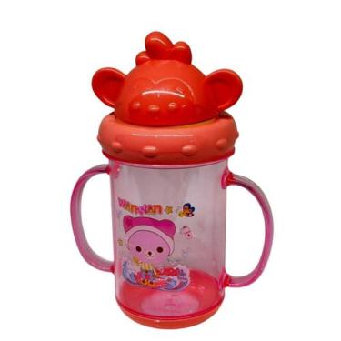 Imagem de Copo Infantil com Alça Antivazamento Treinamento Bebê - BJ-POP, Rosa