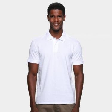 Imagem de Camisa Polo Hering Básica Masculina, Branco, M