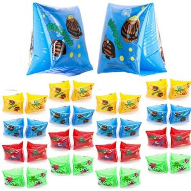 Imagem de Kit com 15 Boias de Braço para Crianças Suporta até 20kg Estampada Pei