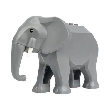 Imagem de Blocos De Montar De Elefante, Camelo, Alce, Gorila, Girafa E Cavalo, C