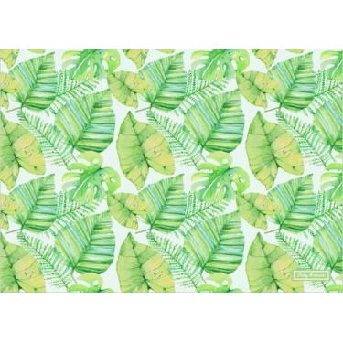 Imagem de Jogo Americano Folhas Branco - Ateliêr Vicky Romano