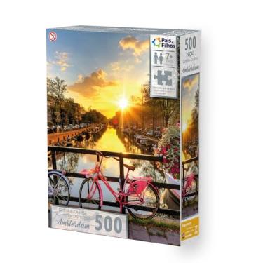 Imagem de Pais & Filhos - Quebra-Cabeça Amsterdam 500 peças