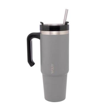 Imagem de Caneca Térmica Wolff SlimTerm Dupla Parede Cinza 890ml