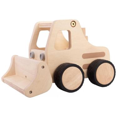 Imagem de Veículo de Madeira Caminhão Guia Guidecraft Natural com Rodas Antiderrapantes, Brinquedo Educativo Manual G6720