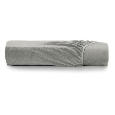 Imagem de Lençol Com Elástico King Altenburg Blend Malha Cinza Nuvem