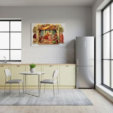 Imagem de Quadro Decorativo Presépio de Natal - 50x70cm
