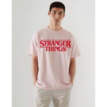 Imagem de Camiseta Unissex Stranger Things Logo Clássica Série Netflix Geek 100%