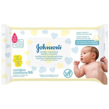 Imagem de Lenços Umedecidos Johnsons Baby Recém Nascido 96 Unidades