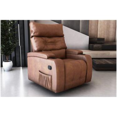 Imagem de Poltrona Papai Giratória Reclinavel Commander rustico Matri - Matrix, 