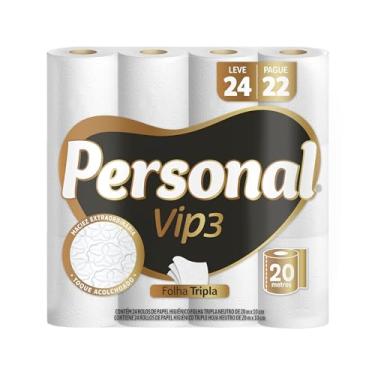 Imagem de Personal Papel Higiênico Vip Folha Tripla, 24 Rolos De 20M