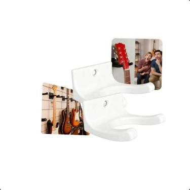 Imagem de Kit 2 Suporte Para Guitarra De Parede Vertical Universal Ideal Para Ba