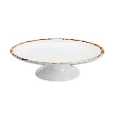 Imagem de Porta Bolo Ou Torta Petite Four Bambu 20cm 1ª Linha Scalla - CERÂMICA 
