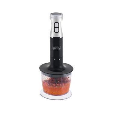 Imagem de Mixer Portátil Black+decker Mk600 Mini Processador Vertical 3 Em 1 Com Design Em Inox