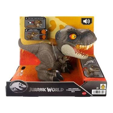 Imagem de Jurassic World Dinossauro de Brinquedo Comando de Rugido Interativo T. Rex Mattel Jcw01