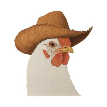 Imagem de Pôster Decorativo De Parede: Pintura Em Tela De Cavalo E Sela De Cowbo