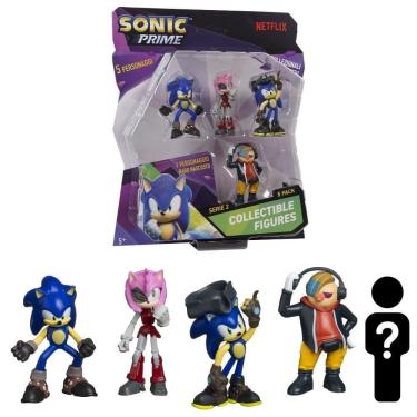 Imagem de Kit 5 Bonecos Col 6,5cm Sonic, Rose, S.pirata E Dr. Don`t