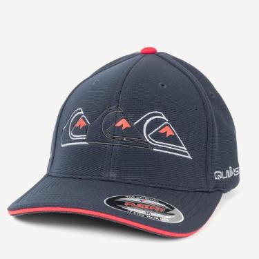 Imagem de Boné Quiksilver Aba Curva Emb Three Logo WT26 Marinho, Gulf blue, M