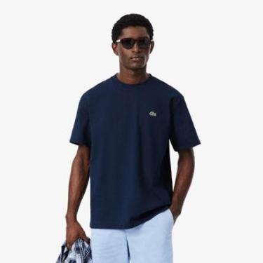 Imagem de Camiseta Lacoste De Malha De Algodão Pesado Masculina-Masculino