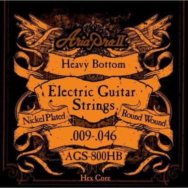 Imagem de Encordoamento Para Guitarra Híbrido .009-.046 Ags800hb Aria