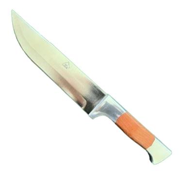 Imagem de Faca de Caça e Pesca 7 Polegadas para Atividades ao Ar Livre com Lâmina em Aço Inoxidável Serrilhada Artesanal