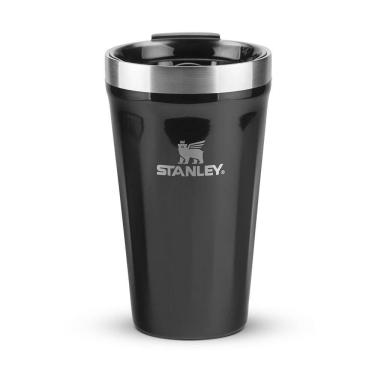 Imagem de Copo Texturizado Com Tampa Stanley 473ml Black Gloss