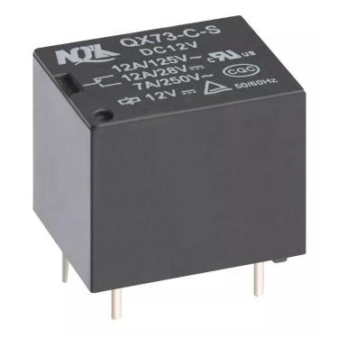 Imagem de Relé para Placa Bits&Bytes 12VDC 10A 5 Pinos para Circuito Impresso Contato Reversível...