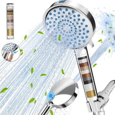 Imagem de Chuveiro com Filtro e Ducha Manual Cobbe Alta Pressão 7 Modos