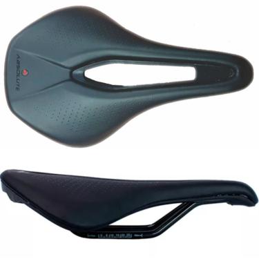 Imagem de Selim para Bicicleta Vazado Prime com Conforto para Longas Pedaladas e Redução de Pressão Sanguínea Preto Absolute