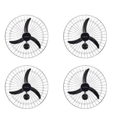 Imagem de Kit 4 Ventiladores De Parede Ventisol Oscilante 60cm 220V Potente Come