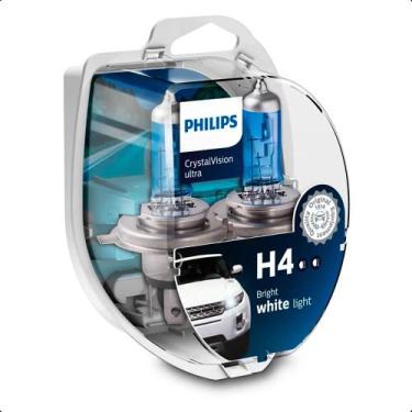 Imagem de Par Lâmpada H4 Philips Crystal Vision Ultra Honda City 2013
