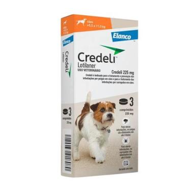 Imagem de Antipulgas Credeli 225mg Pet 5,5 a 11kg Caixa 3 Comprimidos