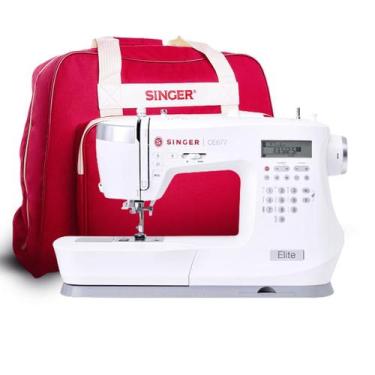 Imagem de Kit Máquina de Costura CE677 e Bolsa de Transporte Bivolt - Singer, Bi